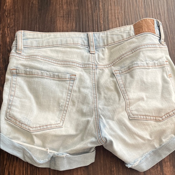 Aeropostale Distressed Light Blue Denim Shorts - Picture 6 of 6